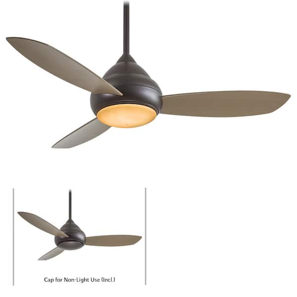 Concept I Wet 52 in. Integrated LED Indoor/Outdoor Oil Rubbed Bronze with Light Kit and Wall Control