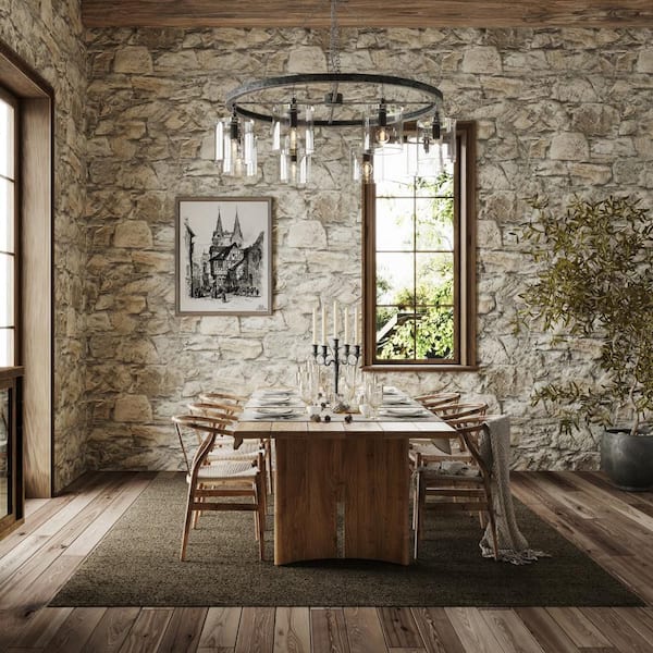 Zeva Textured Flatweave Shag Brown Olive 10 ft. x 14 ft. Indoor Area Rug