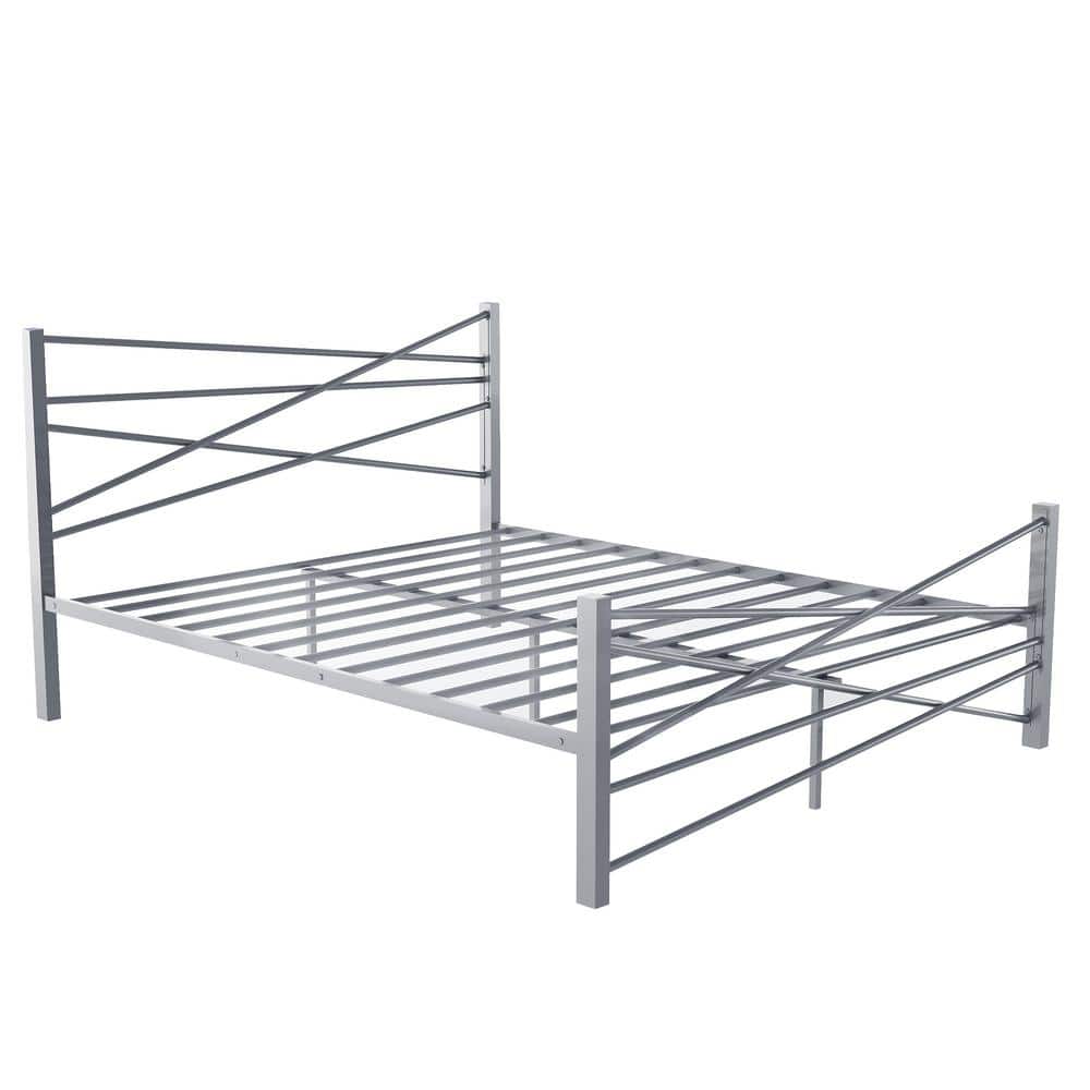 Reviews For Qualfurn Silver Queen, Silver Metal Bed Frame