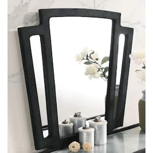 Leventina 40.5 in. H x 43.5 in. W Rectangle Framed Black Dresser Mirror