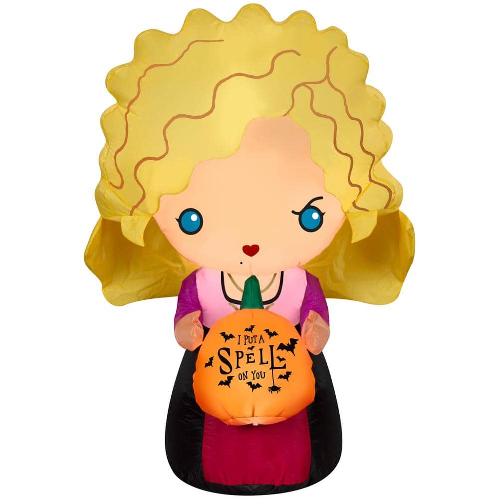 3.5 ft. H x 2 ft. W x 2 ft. 46 in. L Halloween Airblown Inflatable-Hocus Po