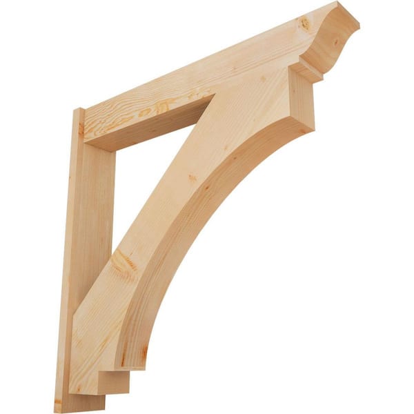 Ekena Millwork 8 in. x 44 in. x 44 in. Douglas Fir Imperial Traditional Smooth Outlooker