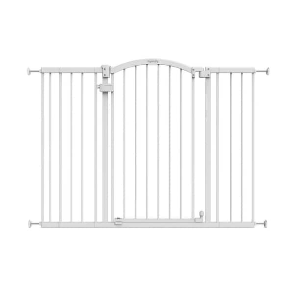 The Thruway 53W Series Pet and Baby Gate, Openings 29.5 in. - 53 in. Wide, 38 in. Tall-White