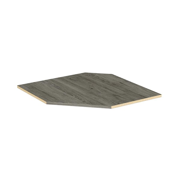 Style+ Coastal Teak Corner Shelf Kit
