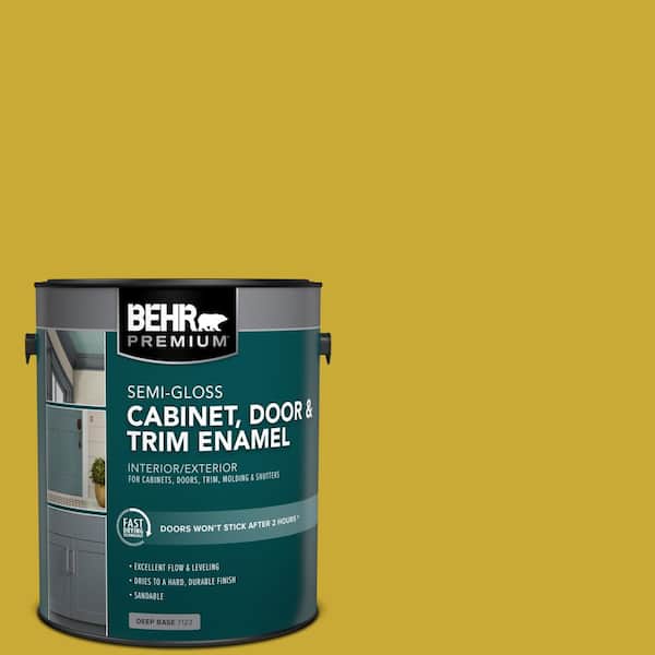 BEHR PREMIUM 1 gal. #P320-7 Sweet and Sour Semi-Gloss Enamel Interior/Exterior Cabinet, Door & Trim Paint