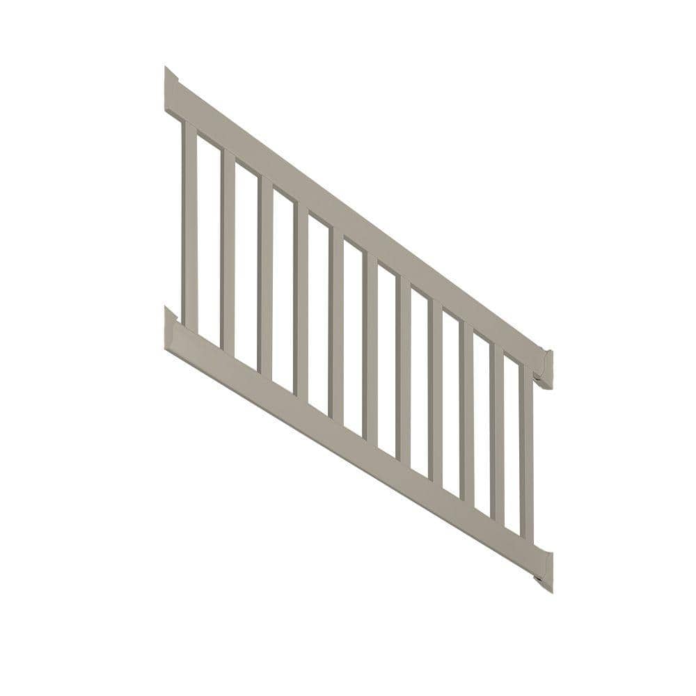 Walton 3 ft. H x 72 in. W Khaki Vinyl Stair Railing Kit price history on PriceWatchPro