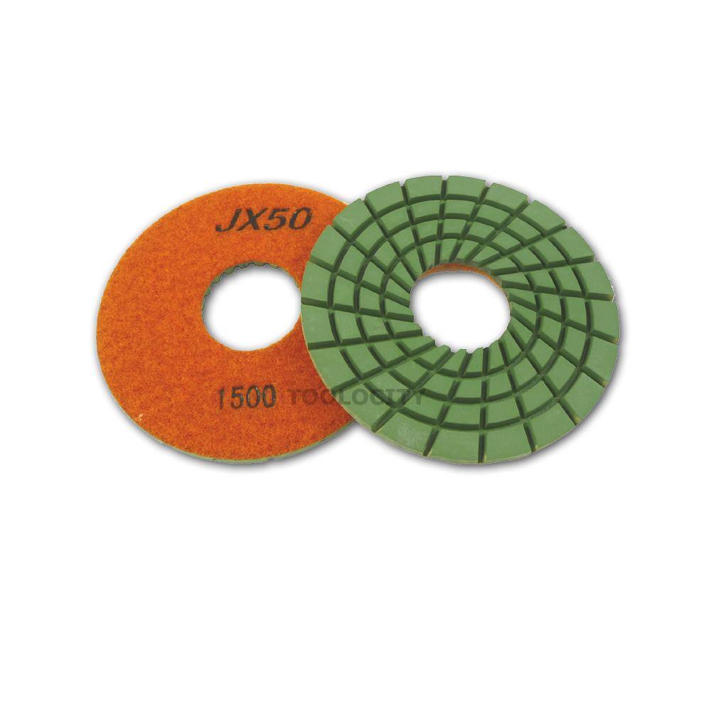JX Shine50 Rigid 5 in. 1500Grit Diamond Polishing Pads for Granite