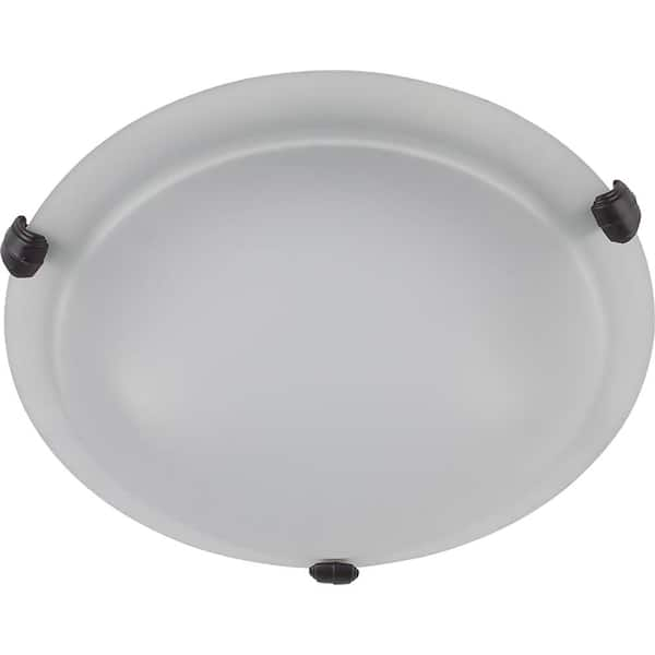 Cambridge 3-Light Ebony Bronze Flushmount