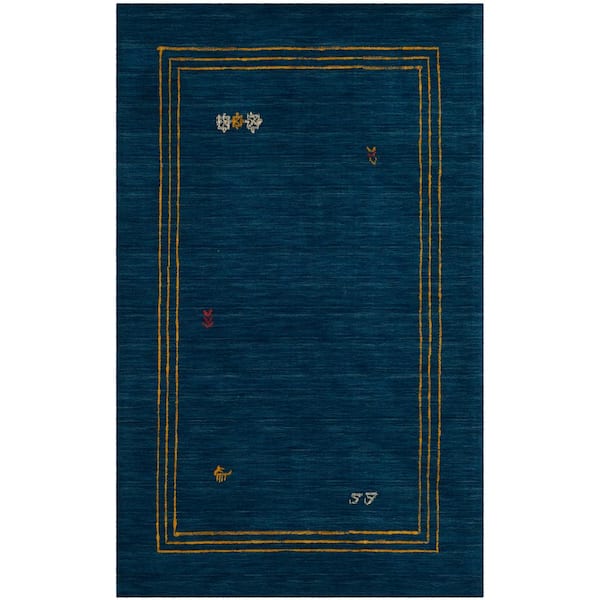 SAFAVIEH Himalaya Blue/Multi 4 ft. x 6 ft. Border Area Rug