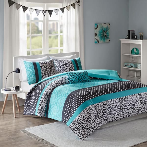 teal queen comforter set