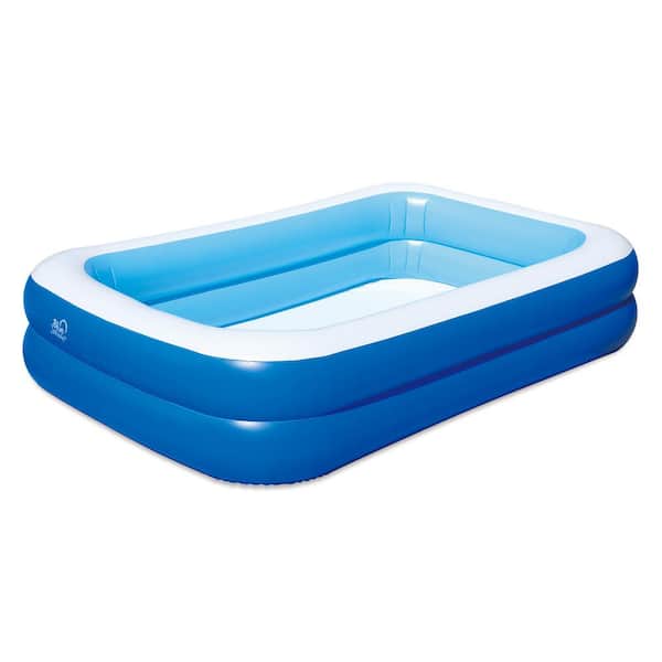 Blue Wave 103 in. x 69 in. Rectangle 22 in. Deep Inflatable Pool with Cover