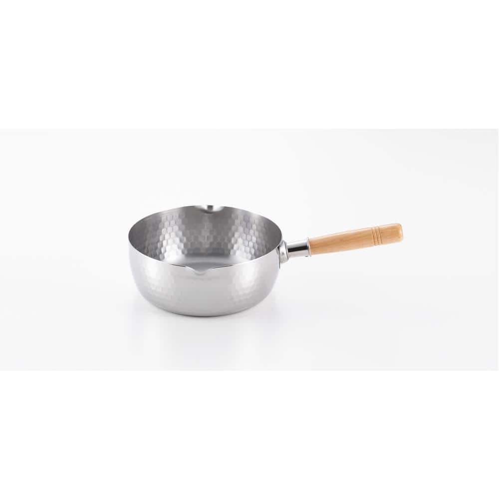 3 qt. Stainless Steel Yukihira Pot with Dual Pouring Spouts
