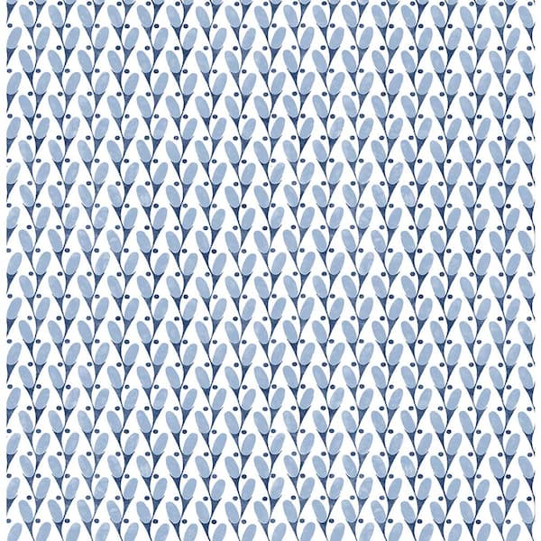 A-Street Prints Landon Blue Abstract Geometric Blue Paper Strippable Roll (Covers 56.4 sq. ft.)