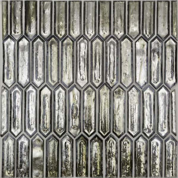 m.maloページ　ケラスターゼ Ivy Hill Tile Fargin Platinum Moss Elongated Hexagon 4 in. x