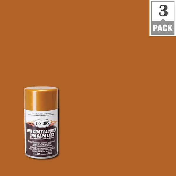 Testors 3 oz. Pure Gold Lacquer Spray Paint (3-Pack)