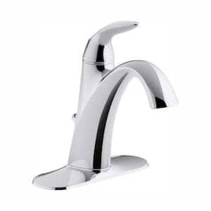 Alteo Single Handle Single Hole Mid-Arc Water-Saving Bathroom Faucet in Polished Chrome