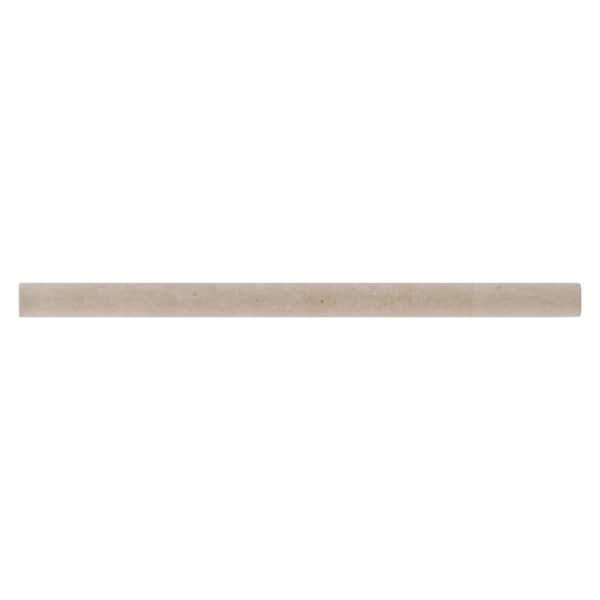 Celine 0.5" x 8" Matte Porcelain Jolly Trim in Taupe (1.84 sq, ft,/case)