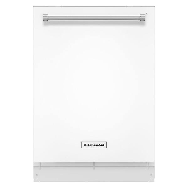 KitchenAid 24 in. White Top Control Dishwasher with Dynamic Wash Arms, 44 dBA