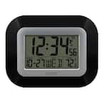 La Crosse Technology 7 in. H Digital Atomic Black Wall Clock with ...