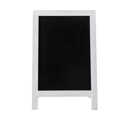 29.75 in. H Farmhouse Wood Hanging and Floor Displayed Memo Board