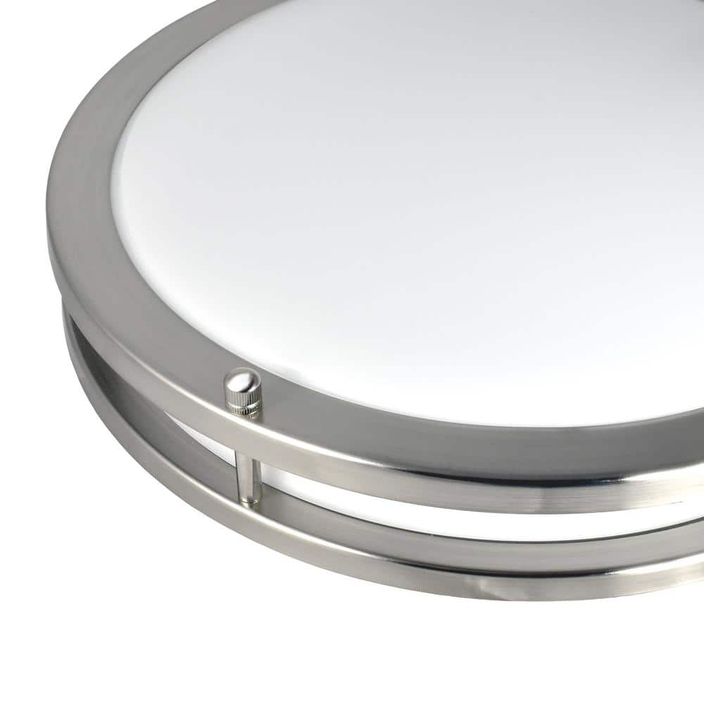Eclipse 16" Multi-Temp LED Flush Mount Ceiling Light in Chrome