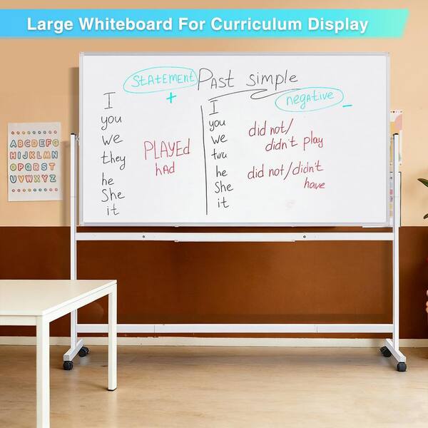 maxtek Rolling Bulletin Boards 60 x 48 Large Double-Sided