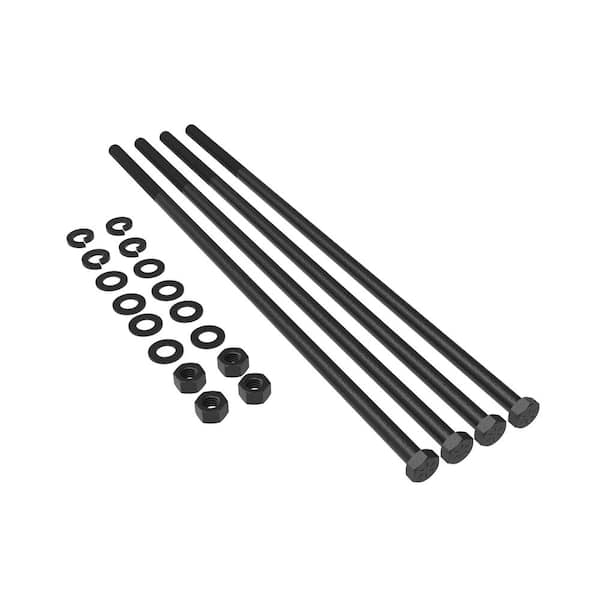 FORTRESS 14 in. Evolution Steel Black Deck Framing Bolt Kit