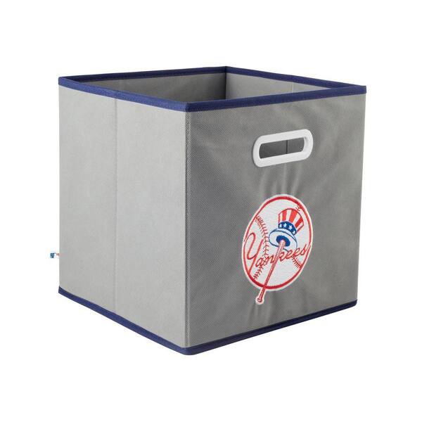 MyOwnersBox MLB STOREITS New York Yankees 10-1/2 in. x 10-1/2 in. x 11 in. Grey Fabric Storage Drawer