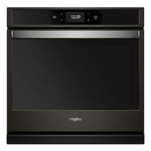 30 in. Smart Single Electric Wall Oven with Air Fry With Connection in Fingerprint Resistant Black Stainless Steel