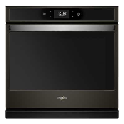 30 in. Smart Single Electric Wall Oven with True Convection Cooking in Fingerprint Resistant Black Stainless Steel