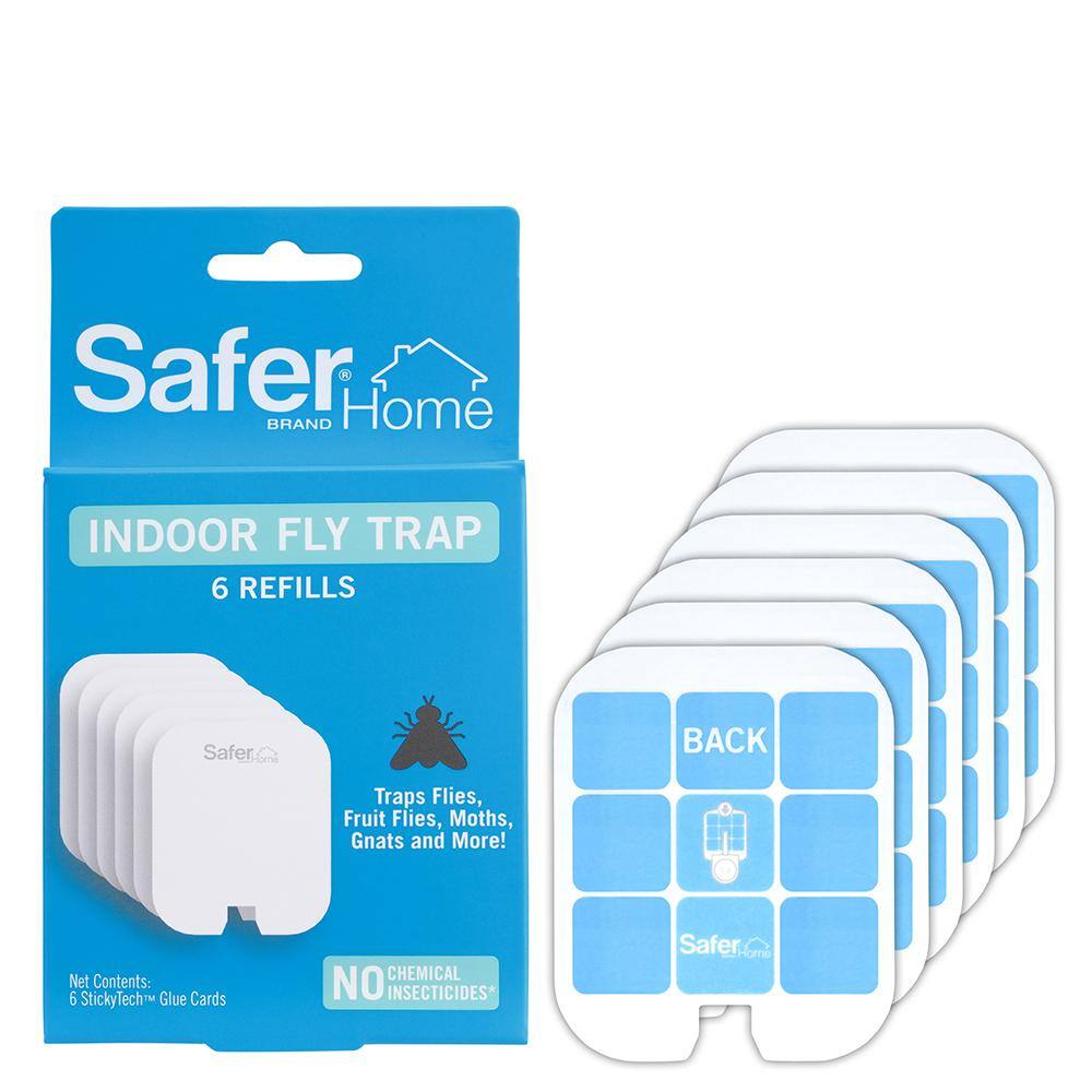 Safer Brand Home Indoor Fly Trap Refill Glue Cards - 6-Pack