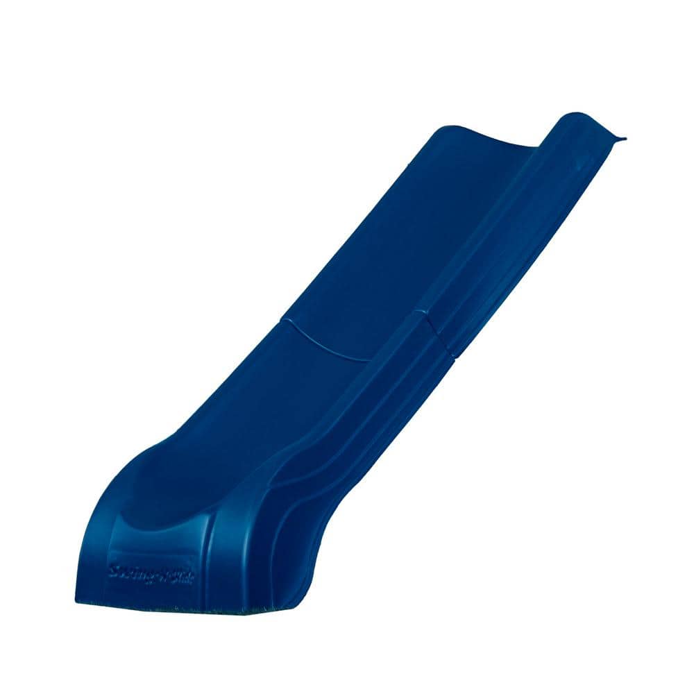 summit straight playset slide in blue 2-piece swing-n-slide mounts smooth 