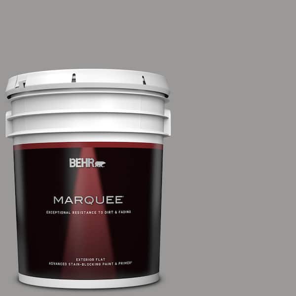 BEHR MARQUEE 5 gal. Home Decorators Collection #HDC-NT-10A Dolphin Gray Flat Exterior Paint & Primer