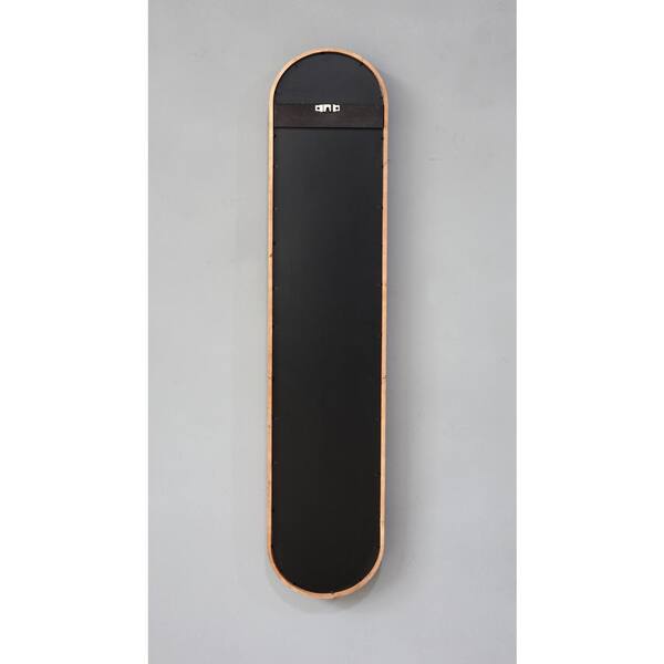 Tatahance 9.5 in. W x 47.2 in. H Oval Brown Rubber Elongated