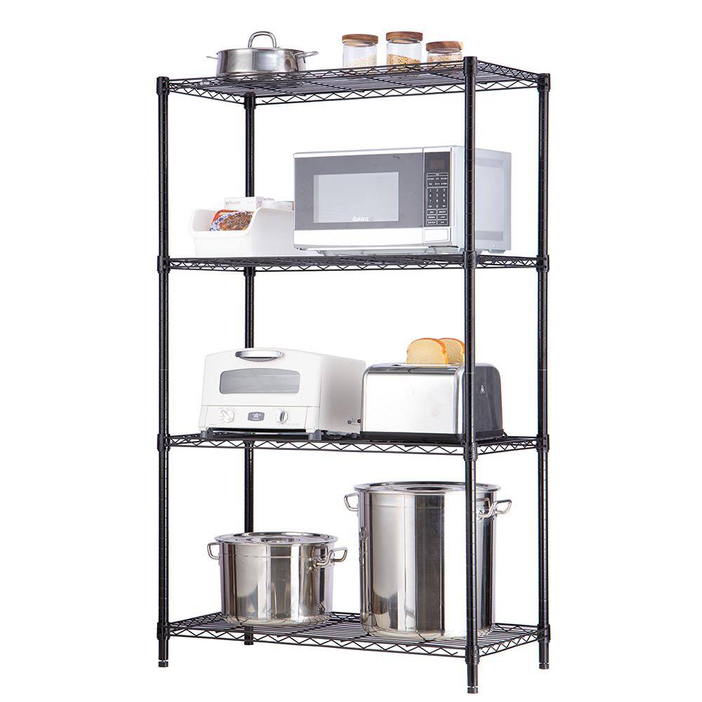 Heavy Duty Steel 4-Shelf Adjustable Storage Rack
