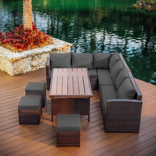 Outdoor dining couch sale