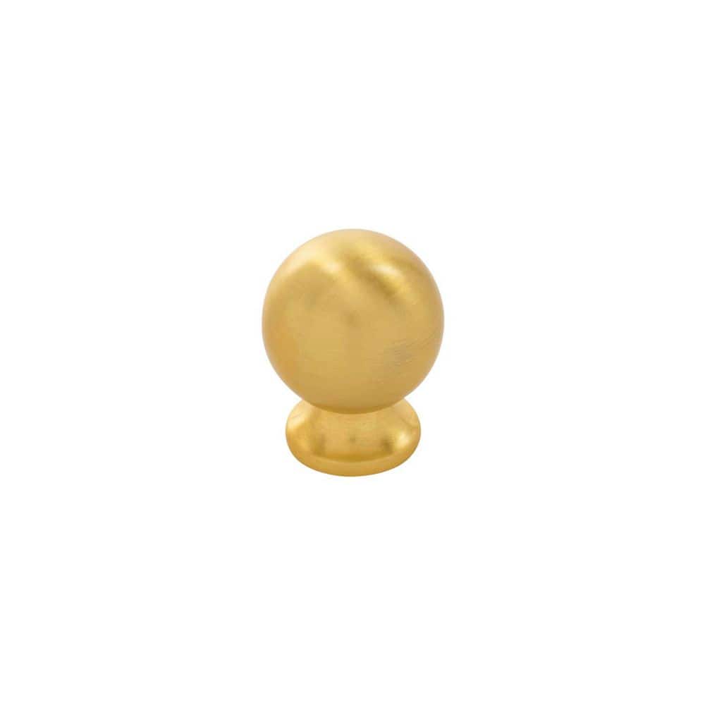 Bijou Akoya Collection Knob 3/4 Inch Diameter Brushed Golden Brass Round Cabinet Knob price history on PriceWatchPro