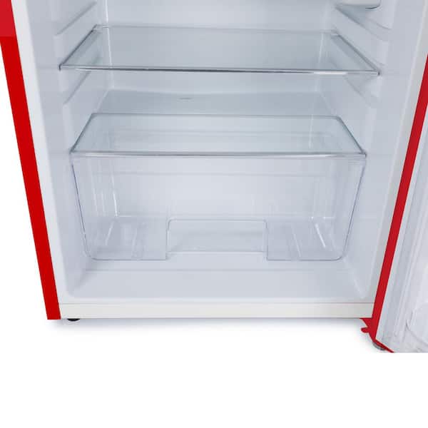 Commercial Cool 1.6 Cu. ft. Retro Refrigerator Red