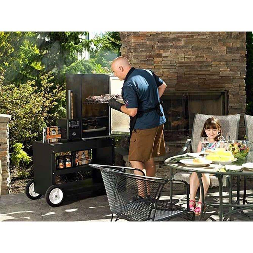 Bradley Black Stainless Steel 4-Rack Vertical Electric Smoker