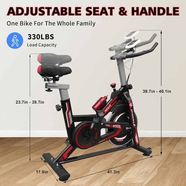 Indoor Cycling Bike Stationary, Exercise Bike 330 LBS hot Weight Capacity for Home