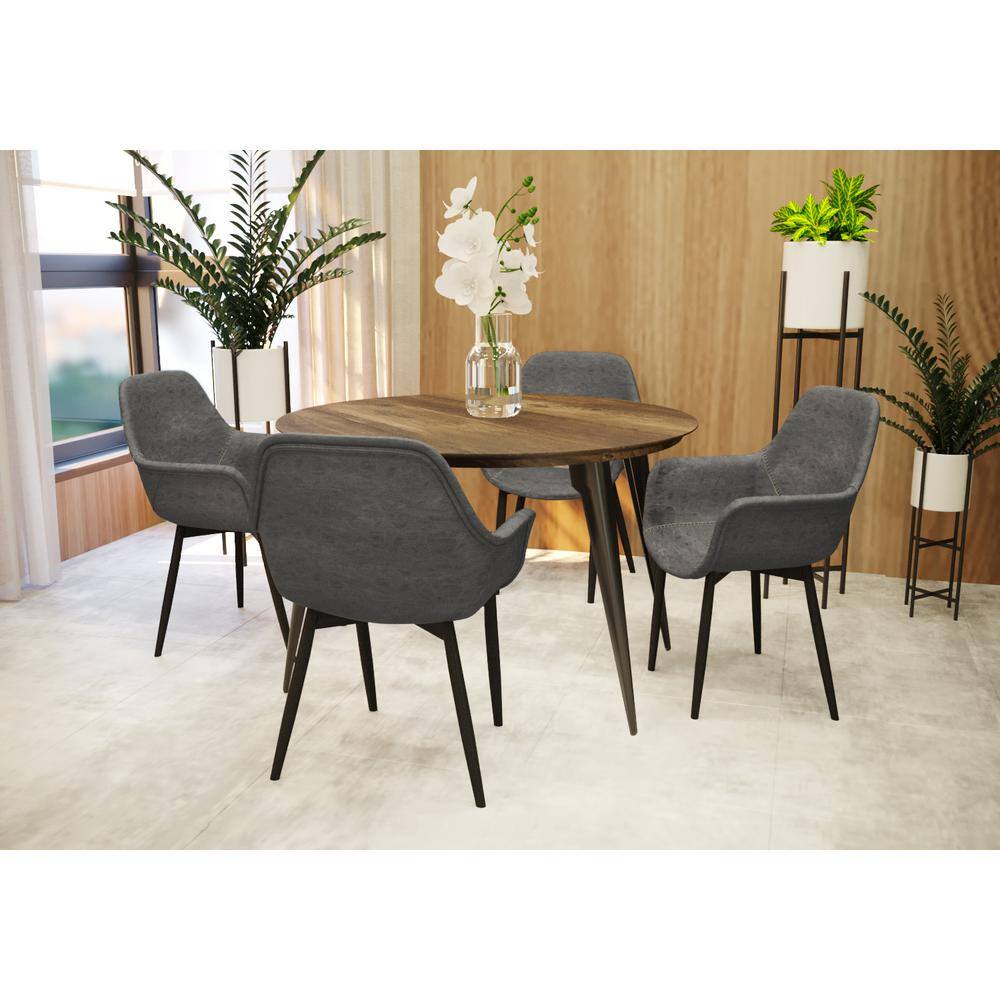 Markley Mid Century Modern Gray Metal Arm Chair