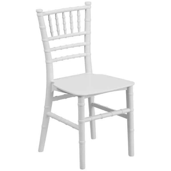 Flash Furniture HERCULES Kids White Resin Party and Event Chiavari Chair