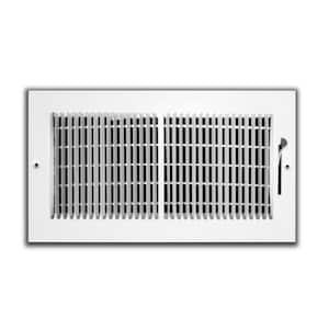 8 in. x 6 in. 2 Way 1/3 in. Fin Spaced Wall/Ceiling Register