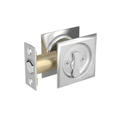 Kwikset 334-32 Round Passage Pocket Door Lock Stainless Steel