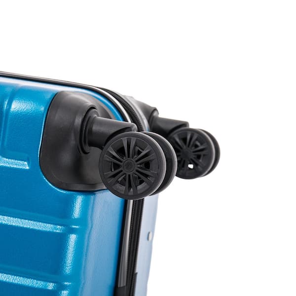 DUKAP Zahav Light-Weight 20 in. Teal Hard side Spinner Luggage