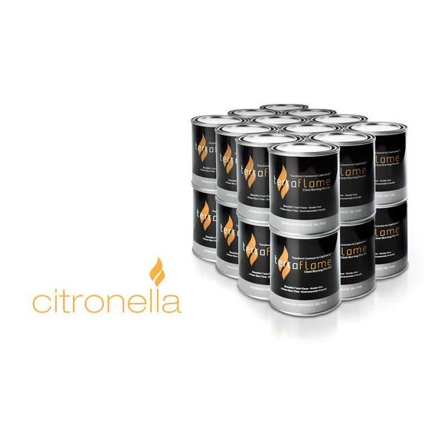 Citronella Gel Fuel By Sunjel 24 Pack, Citronella Fire Pit