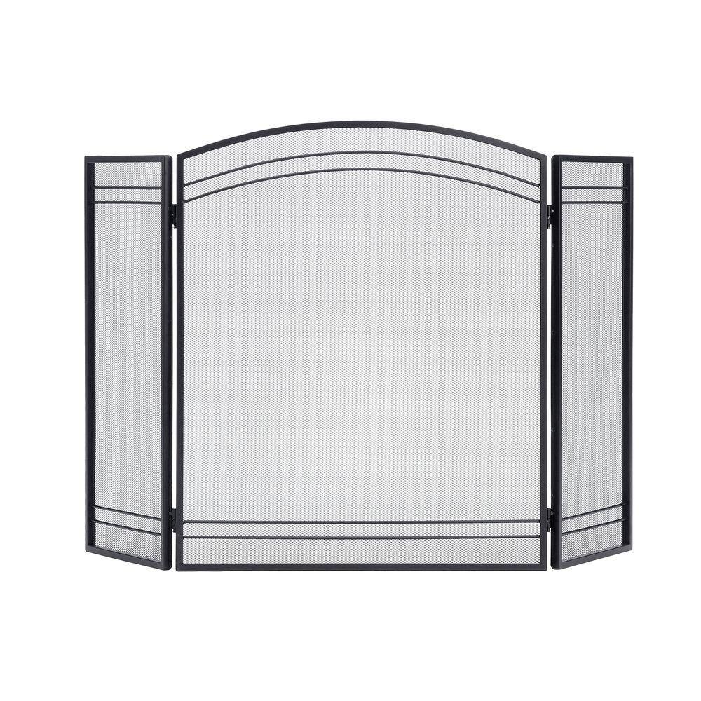 ShelterLogic 2 ft. H x 4 ft. W Classic Fireplace Screen in Black with