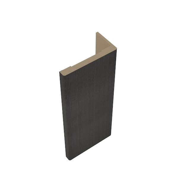 11/16 in. D x 3-1/2 in. W x 85-1/2 in. L MDF Interior Set of Casings for Single Swing Door Black Apricot (5-Piece Kit)