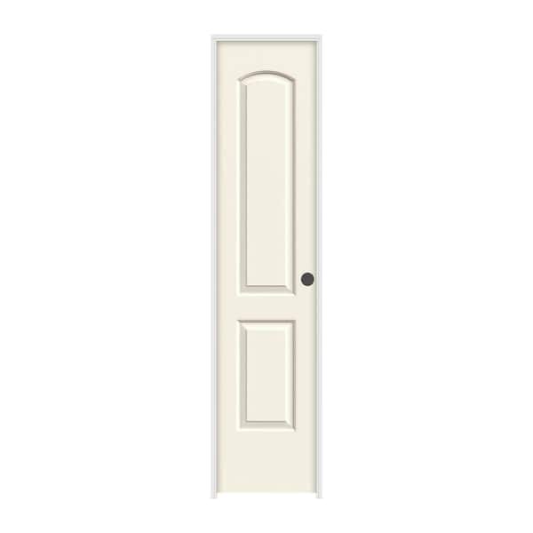 JELD-WEN 18 in. x 80 in. Continental Vanilla Painted Left-Hand Smooth Molded Composite Single Prehung Interior Door