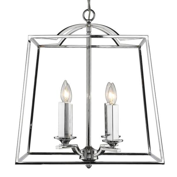 Golden Lighting Athena CH 4-Light Chrome Pendant